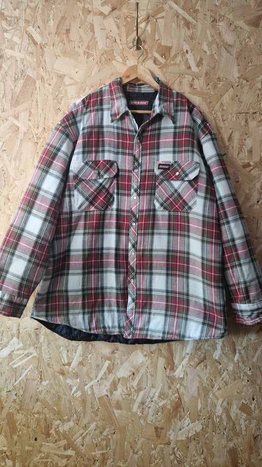 Preloved Dickies Padded Checked Overshirt Size X-Large