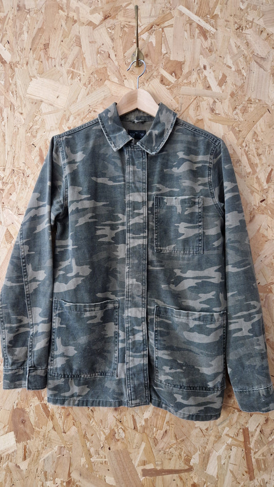 Preloved Topshop Tall Camouflage Print Shacket Size 8